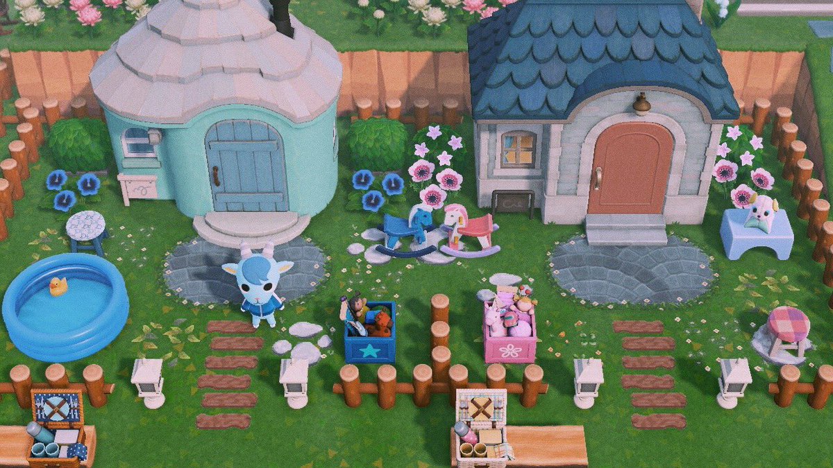 AcnhLetizia's tweet photo. Maple, Molly, Poppy, Sherb and Judy homes 🌿🍂 Work in progress 🌙  #ACNHDesign https://t.co/iBXgQ4vxZM