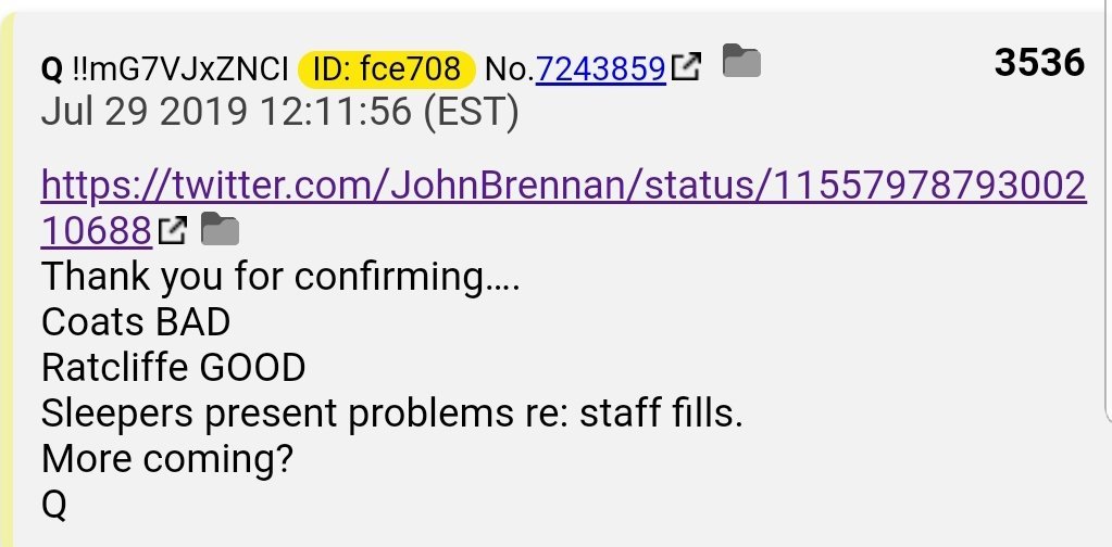 32.  #QAnon Richard Grenell, US ambassador to Germany, has been currently serving as acting DNI declassifying files related to the "unmasking" of former national security adviser Michael Flynn's name in intelligence reports. Ratcliffe will replace Grenell  https://www.foxnews.com/politics/senate-votes-ratcliffe