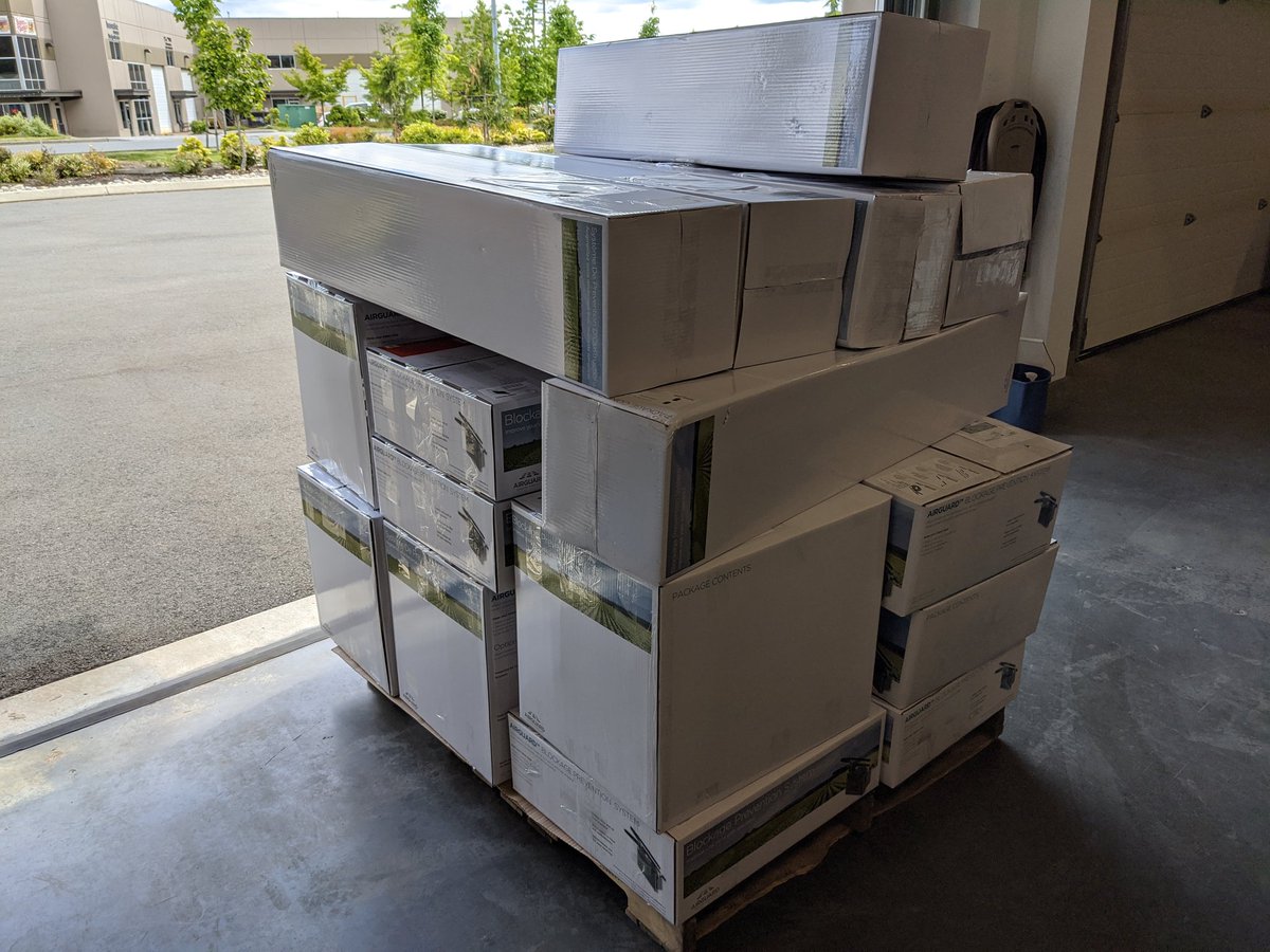 airguardinc's tweet image. Lots of BP systems going out the door to keep your drills running during this rain. #plant20 #farm365 #plugfree