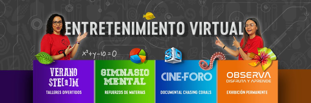 C3TecCaguasPR's tweet photo. 📲 #EntretenimientoVirtual 😃 ¡Llegó el #VeranoSTEaM al #C3Tec! 🔗 https://t.co/81V9ai9pFV
#entretenimientoqueeduca #cienciaemocionante #Caguas #PuertoRico #verano #ciencias #tecnología #artes #matemáticas #arte #educaciónSTEaM #STEaMeducation #STEMeducation #educaciónvirtual https://t.co/NtTywOQdPm