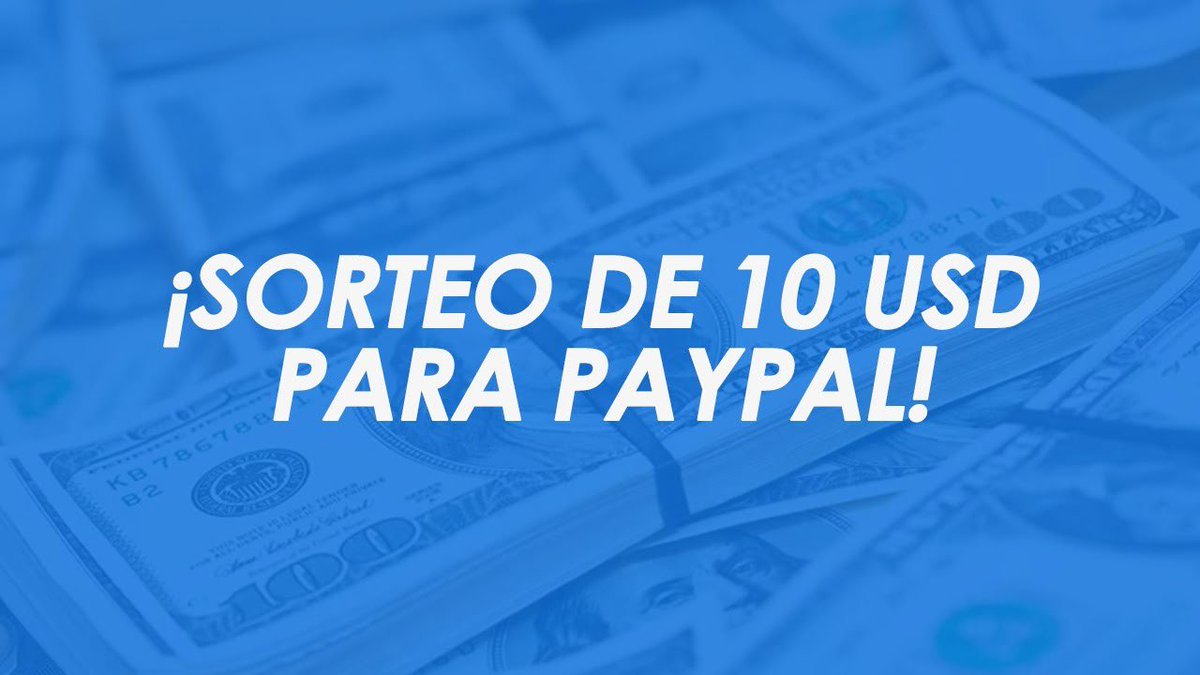 🤑¡SORTEO DE 10$ USD POR PAYPAL!🤑 (UN GANADOR)

Requisitos:

- Dar RT🔁 y FAV❤️
- Seguirme (<a href="/reyjoseant/">reyjoseant</a>)
- Seguir a: @Tauro_Designs
- Mencionar a 3 personas en los comentarios

🍀*Finaliza el 31/05*🍀