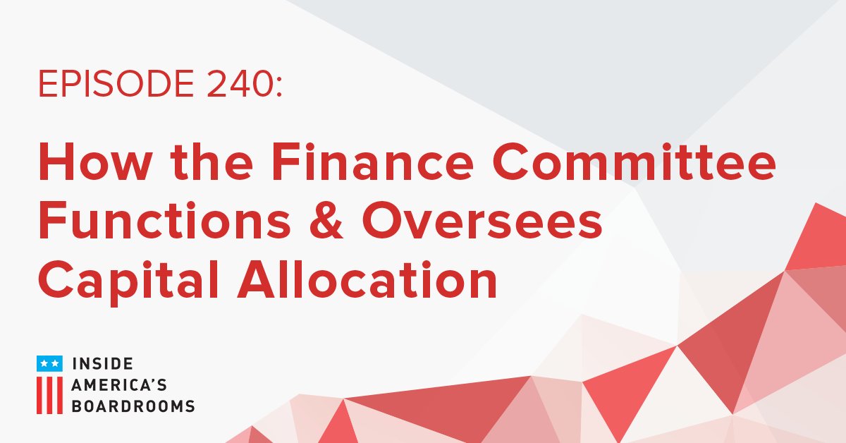 What questions should boards ask management about the company’s use or cost of capital? bit.ly/2OfLHHQ