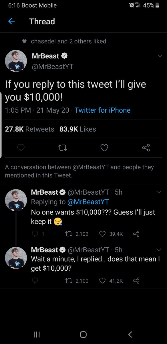 LilBa11er11's tweet photo. @MrBeastYT i am replying bc you never said how to reply u just said to reply to it stay great love the videos https://t.co/vq5bDgTEGI