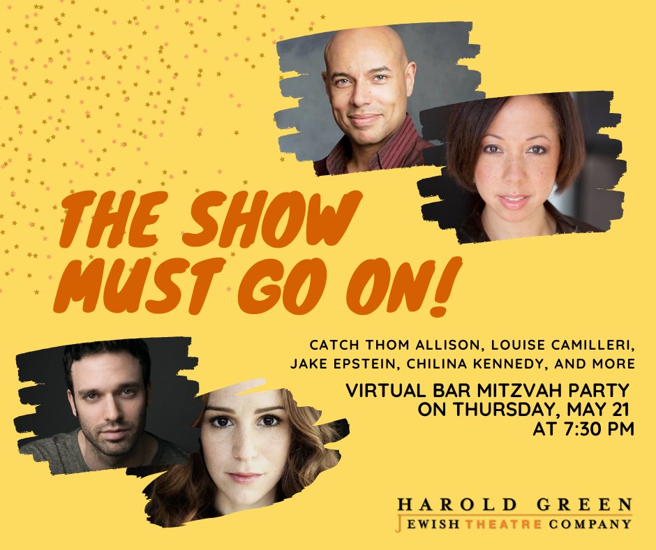 uponline_dm's tweet photo. Don't forget to tune in for @HGJewishTheatre star-studded Virtual Bar Mitzvah Party fundraising musical in just 1 hour! This evening will be a benefit for @AFC_helps
https://t.co/eb07sYFcvm
#BarMitzvahParty #VirtualParty #TorontoTheatre #JewishTheatre #GreenwinTheatre #HGJT https://t.co/WmbBfLMTcu