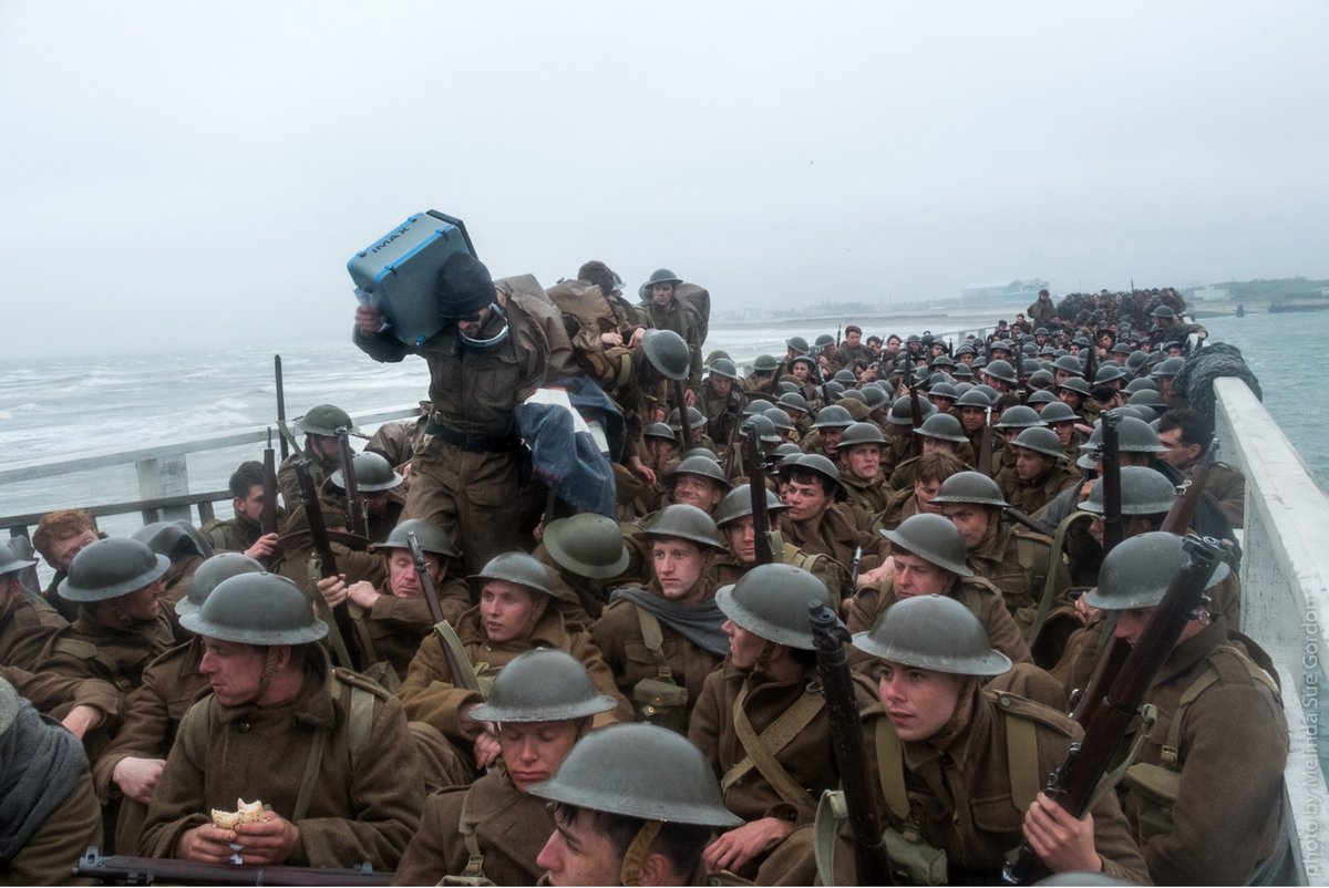 An amazing shot by Melinda Sue Gordon, from the set of Christopher Nolan's Dunkirk, 2017