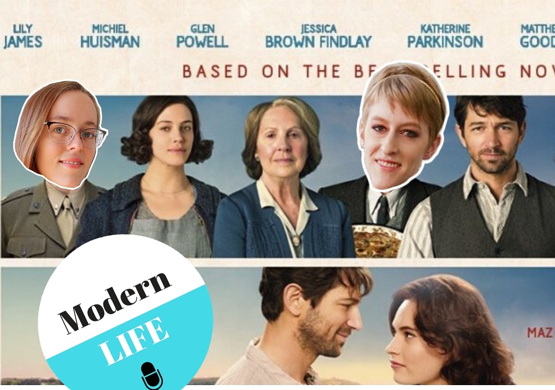 ModernLifePod's tweet photo. Anne and Tabby tackle a story that speaks perfectly to their book-loving hearts: The Guernsey Literary and Potato Peel Pie Society. Even in the toughest of times, nerds are gonna nerd! 
Find Anne  @bookbakeblog
#modernlifepod #theguernseyliteraryandpotatopeelpiesociety https://t.co/BAvrC2RsKF