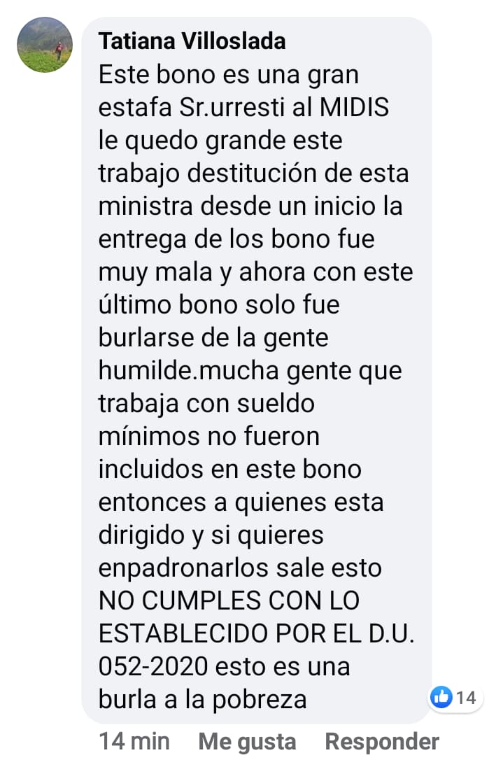DanielUrresti1's tweet photo. Fuimos elegidos para ser la voz del pueblo. Acá estamos reclamando por ellos 👇 que NI SIQUIERA PUEDEN INSCRIBIRSE para recibir los S/ 760. Hagamos que #ExijoMiBonoUniversal sea TT y nos escuche el @MidisPeru https://t.co/dGq2YJi3XE