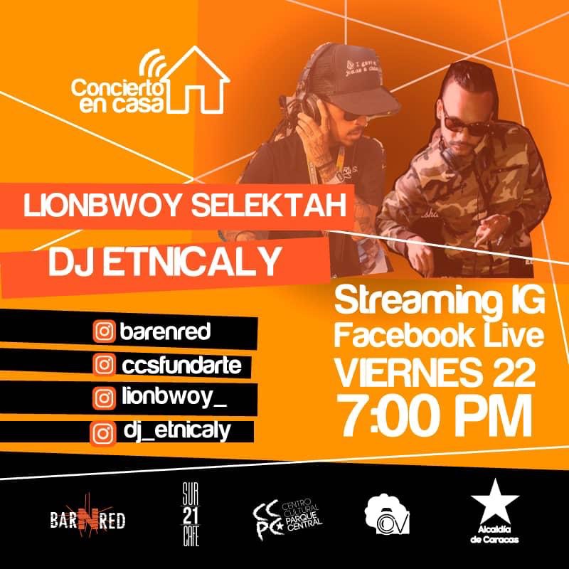 Este Viernes 22 de Mayo!!! #ConciertoEnCasa por Streaming IG y Facebook Live 7:00 pm <a href="/LionBwoy_/">Iesu</a> &amp; <a href="/Dj_Etnicaly/">Etnicaly Selectah</a> @ BARENRED #MadLionCrew <a href="/LaKiri_S/">Kiri S.</a>
