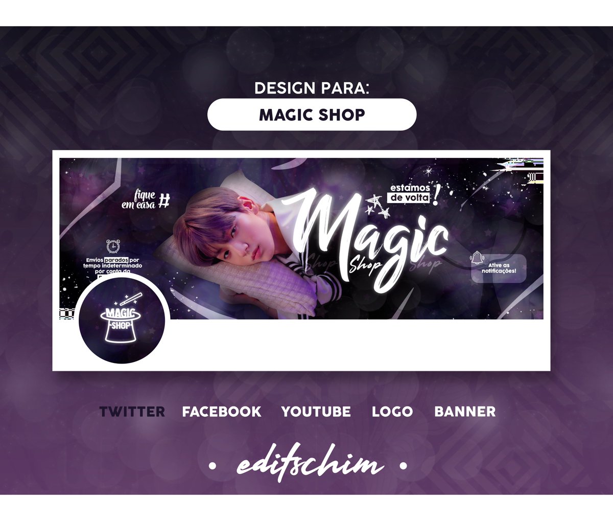 editschim's tweet image. Entrega para @MagicShoop_ .
Estilinho abstrato com estrelinhas + violeta nunca decepciona 💜