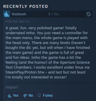 "Last but not least I'm totally not interested in soccer!"