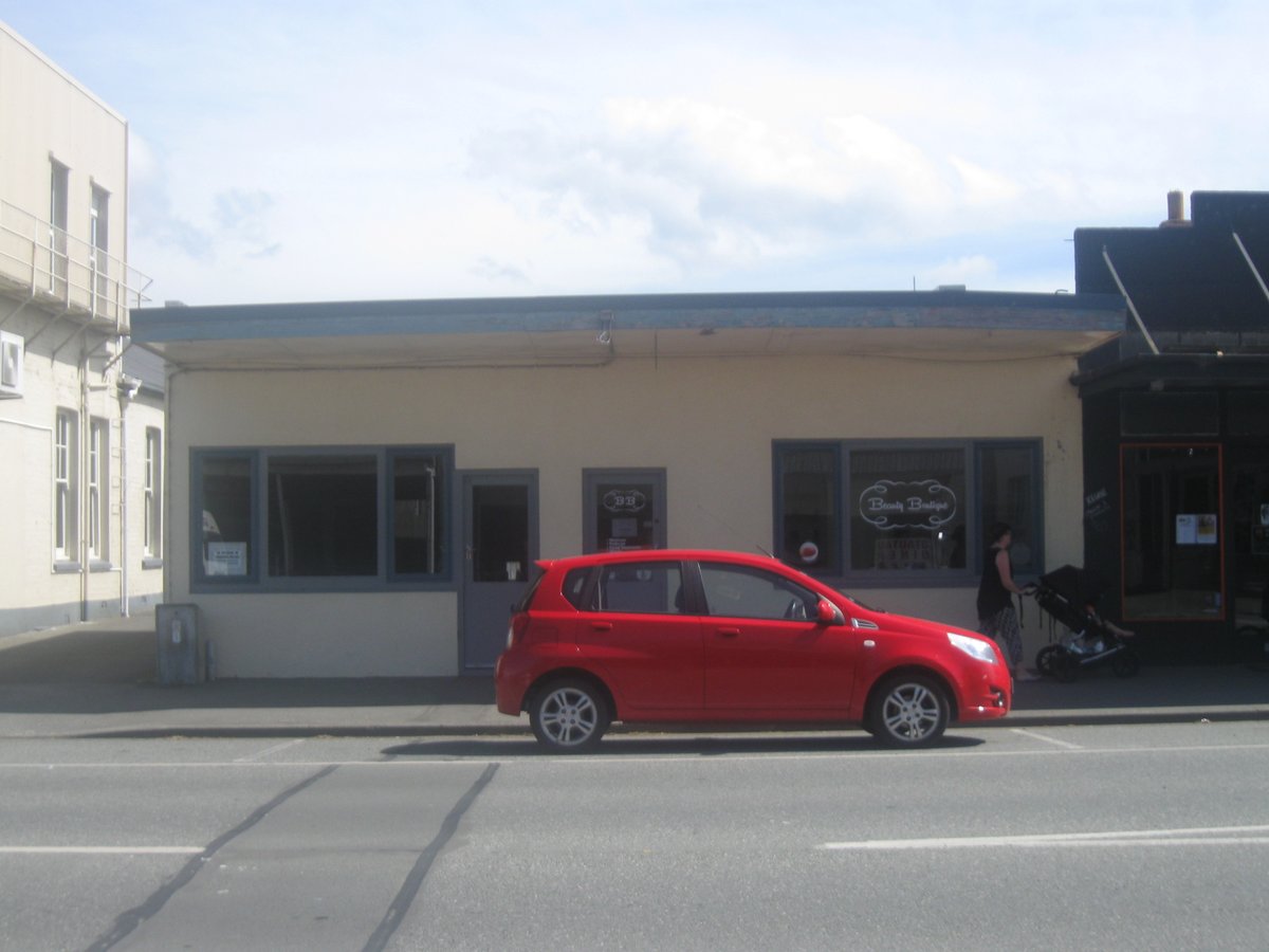 More Otautau Main St documentary series pre & post Covid: 1. Original site was home to few local businesses then burned down, CC 0; 2. New business Beauty Boutique 2016, CC BY; 3. After being forced out by owner after asking for toilet at shop, CC BY; 4. Shut due to Covid, CC BY.