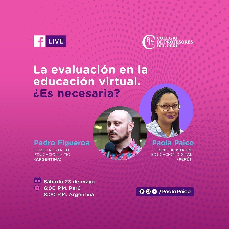 #ConferenciaInternacional
¿Debemos evaluar a distancia? 
Los esperamos este sábado para conversar del tema.