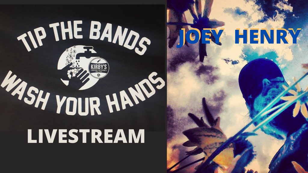 5 min!!! Head over to Kirby's FB page to join us for the Joey Henry Livestream, 8pm!
