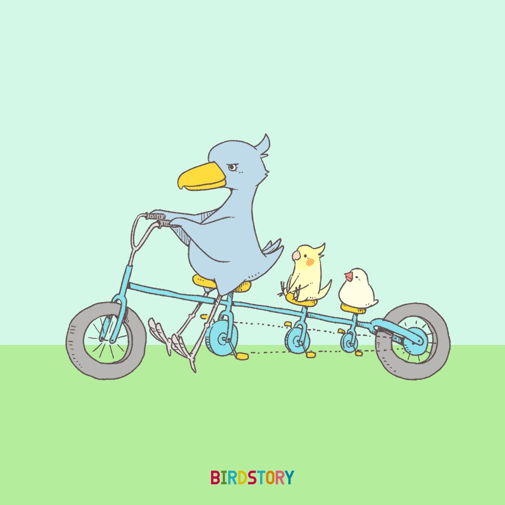 「おはようございます。
本日は5月22日、サイクリングの日との事です?
#BIRD」|BIRDSTORYのイラスト