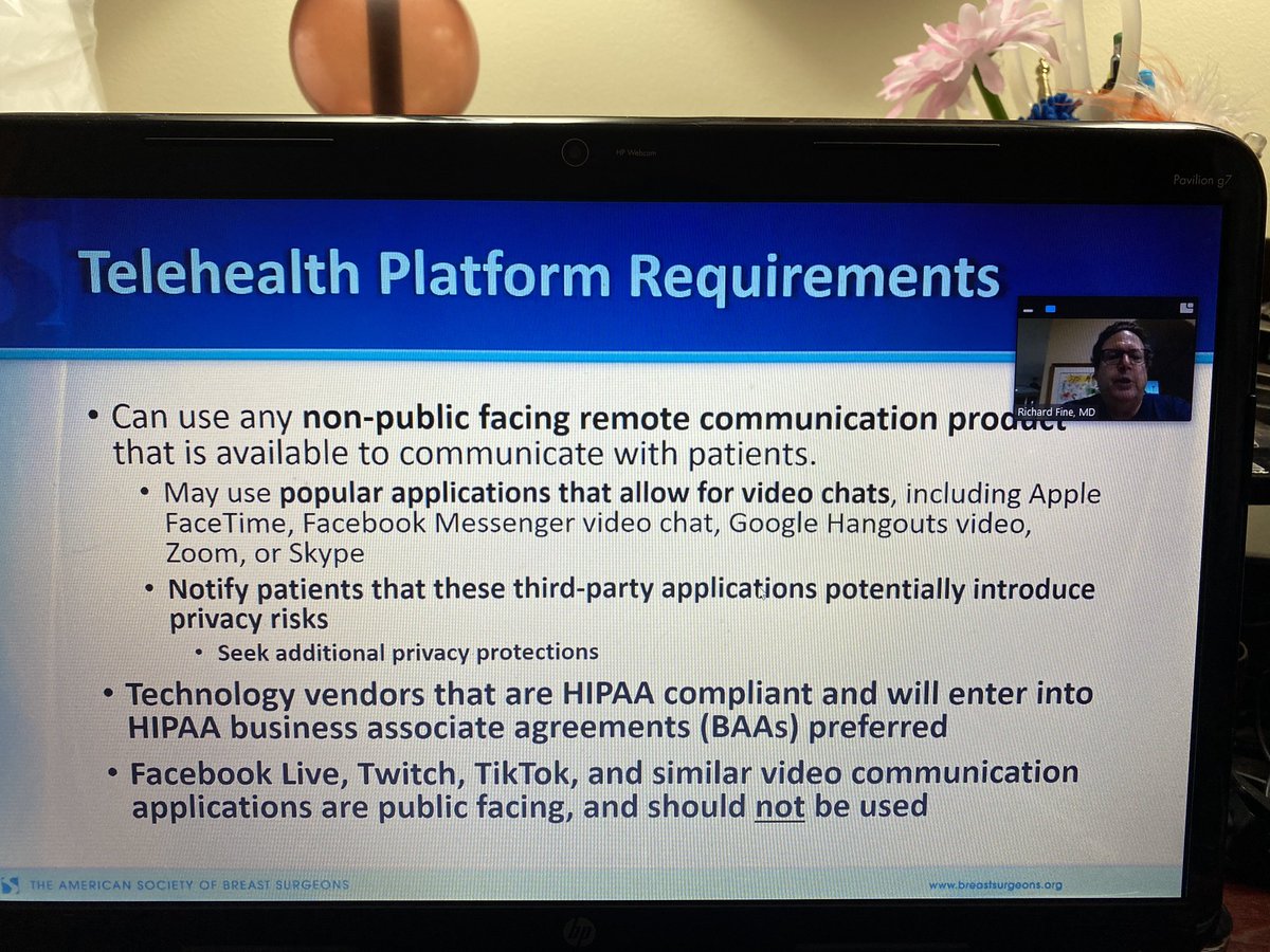ngole1's tweet photo. HIPPA compliant platforms for telehealth #VirtualASBrS https://t.co/edy9NWgWQg