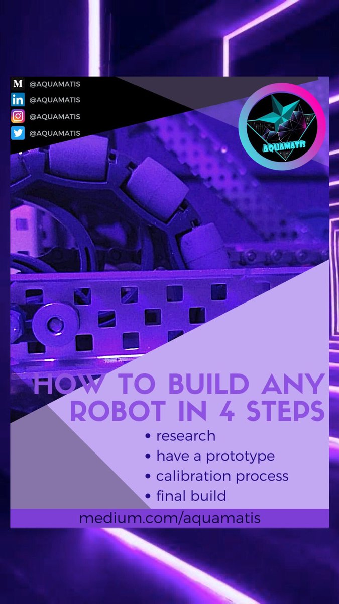 How to build any robot in 4 steps. (Link in Bio) “medium.com/aquamatis” #Robotics #morethanrobots #technology #Design #mechanic #blog #programming #VEXrobotics #VEXV5 #omgrobots #First #aquamatis #80619A