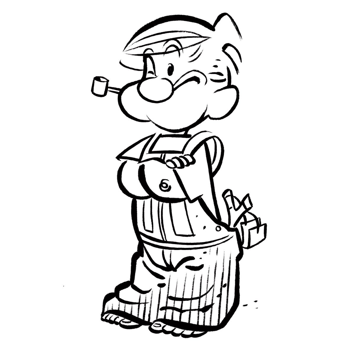 Everyone is asking: “Is there any comic character that isn’t improved by adding Popeye?”No. No there isn’t.