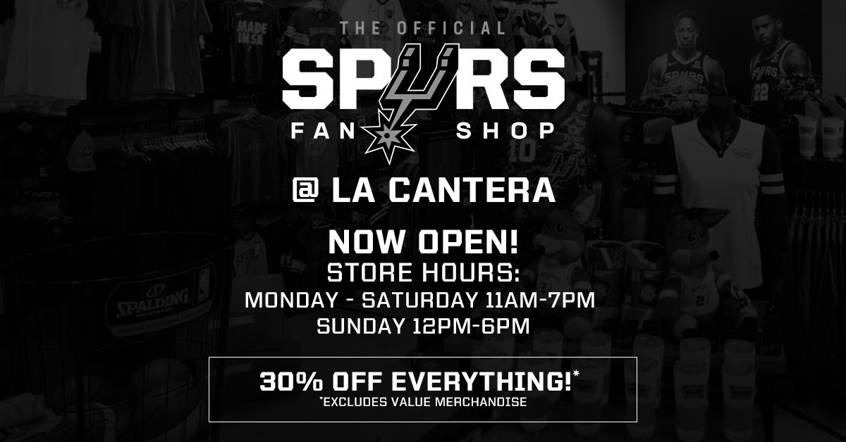 San Antonio Spurs on X Our Spurs Fan Shop at The Shops at La Cantera