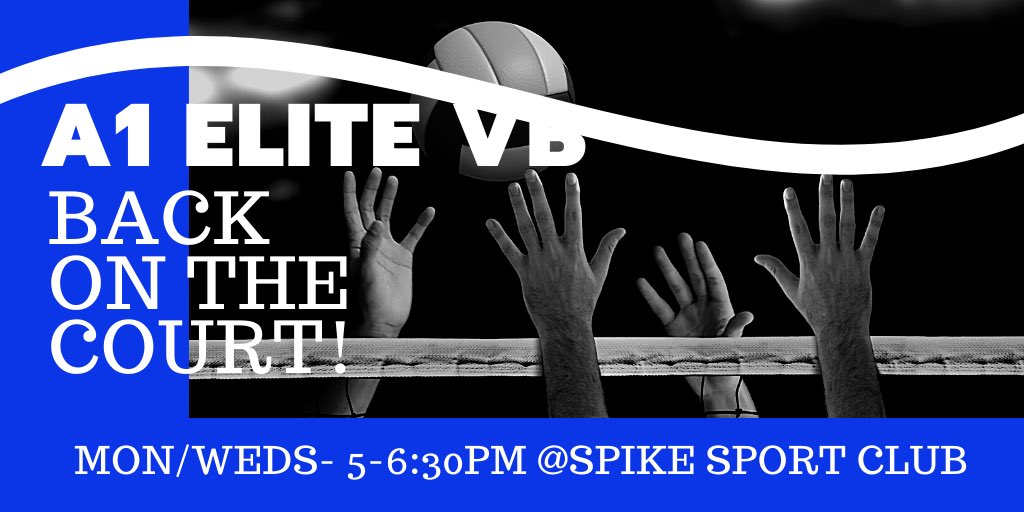 We are back on the court doing what we ❤️.. Volleyball! See you Monday 5-6:30pm @ Spike Sports Club. Come get some touches. Safe distancing guidelines will be enforced.