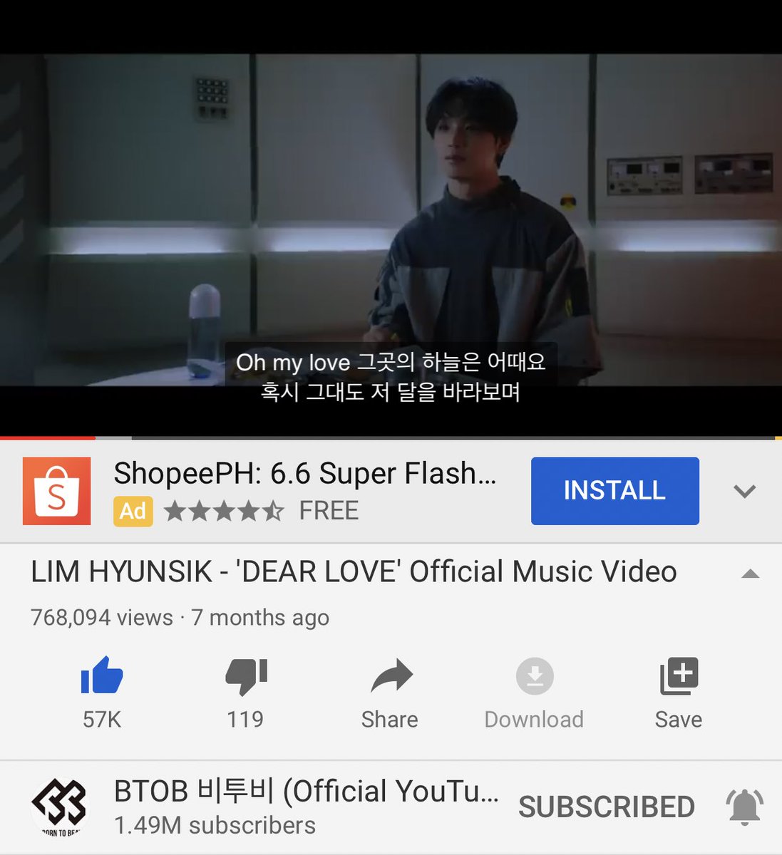 Dear Love view count streaming thread 22MAY2020 8:38AM KST768,094