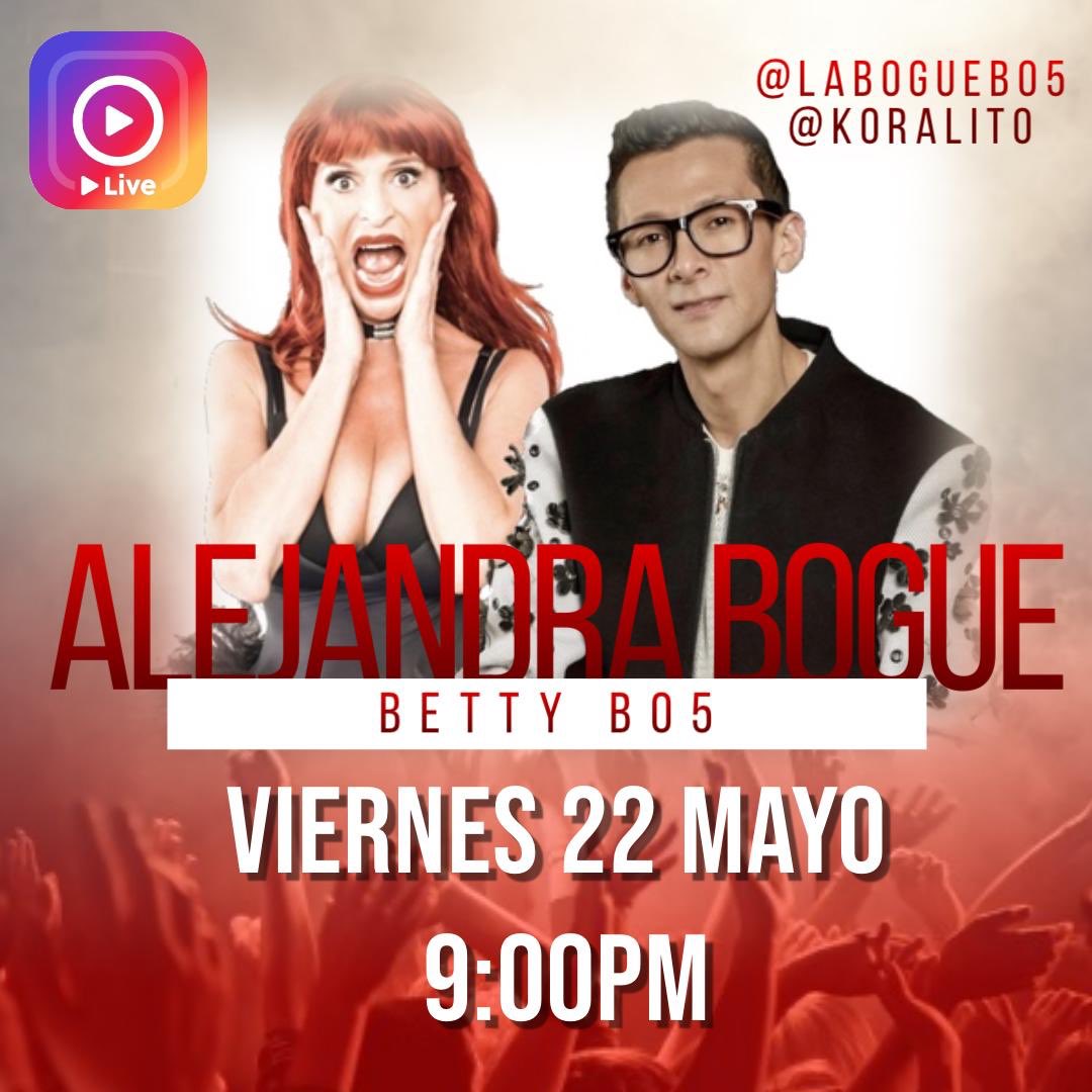 OrgulloLGBT's tweet photo. ATENCIÓN mañana viernes a las 9pm para no te pierdas el LIVE con @laboguebo5 #bettybo5 y @fernandokoral
Conéctate con #KORALITOLIVE
https://t.co/v1HfNRI94p https://t.co/X7nB6vPmpn