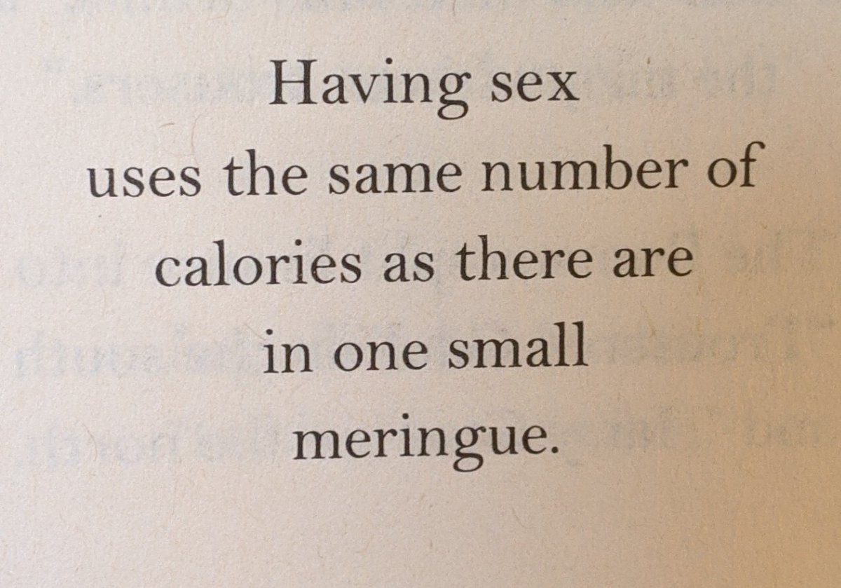 You probably thought I forgot about facts. Well damn it, facts are more important than ever so here goes!Hard to believe a meringue has as many calories as lying motionless for 3-5 minutes, staring at boobs.