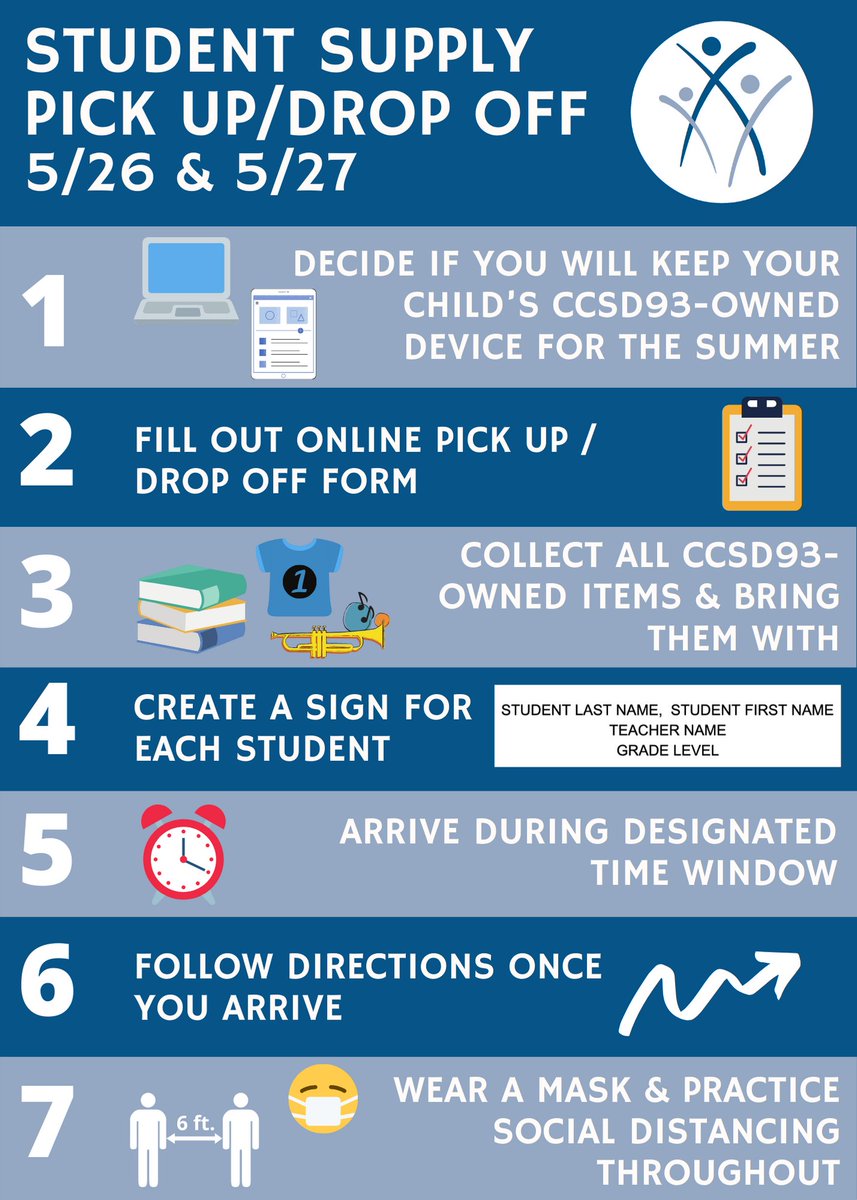 Parents are asked to visit their child's school on 5/26 or 5/27. Check your email or visit your child's school website for more! #ProudToBeD93