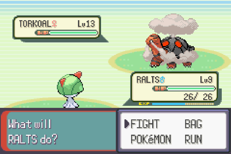 In Pokemon Emerald, if the player chooses Torchic, May will have a Torkoal ...