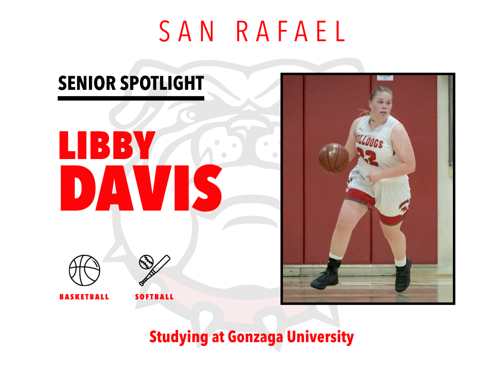 Sanrafaeldawgs's tweet photo. Thank you Libby Davis for all that you've done. Have fun @GonzagaU #GoZags. Libby is our 2020 class president! @SanRafaelHigh #GoDawgs #WeAreSR @SRCSSchools https://t.co/Gf5r8KiSc9