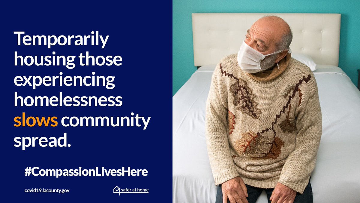 CountyofLA's tweet image. #ProjectRoomkey has helped temporarily house 2,600+ vulnerable people experiencing homelessness to protect them during the #COVID19 pandemic. Learn more: covid19.lacounty.gov/homelessness-a…