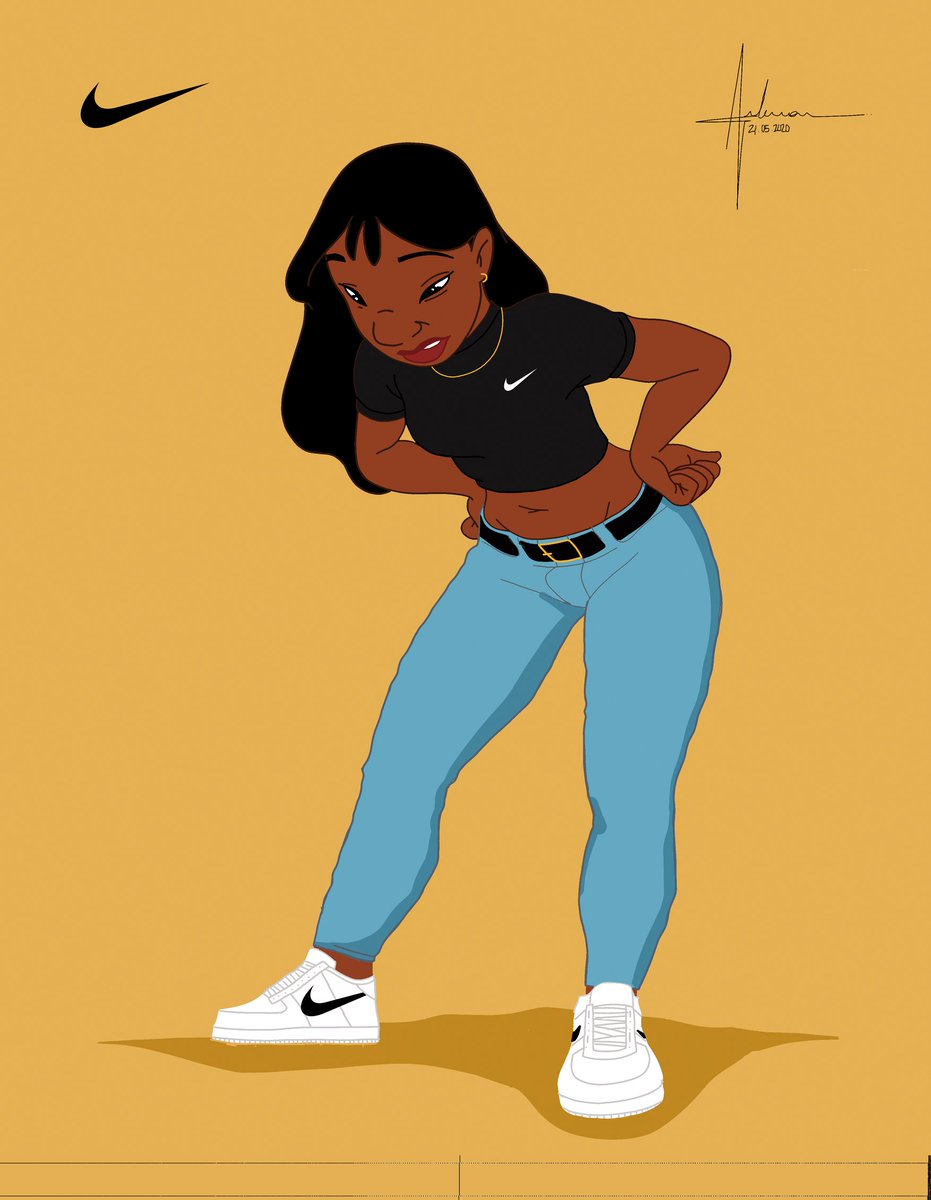 Arlesson_edu's tweet photo. Desenhei a Nani, de Lilo e Stitch, só que do meu jeito @Nike https://t.co/4ZzLefUEDL