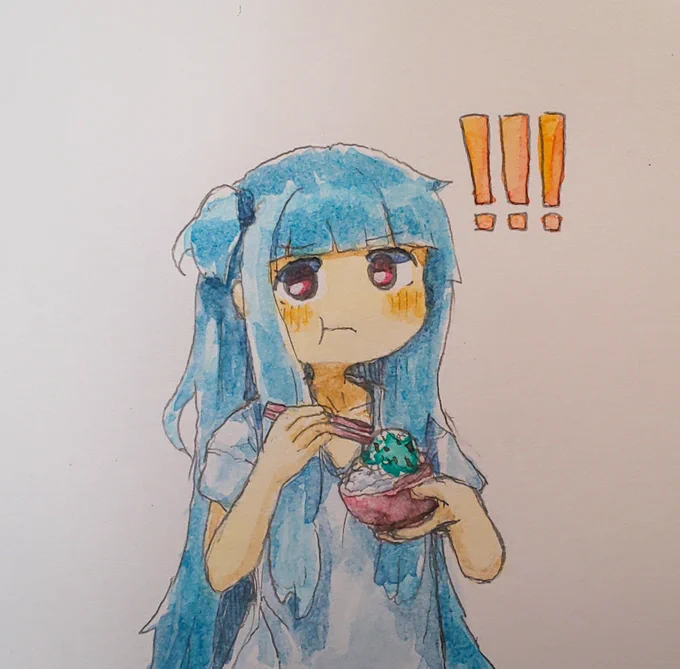 チョコミントライスエイヤッ↑(/>_<)/ 