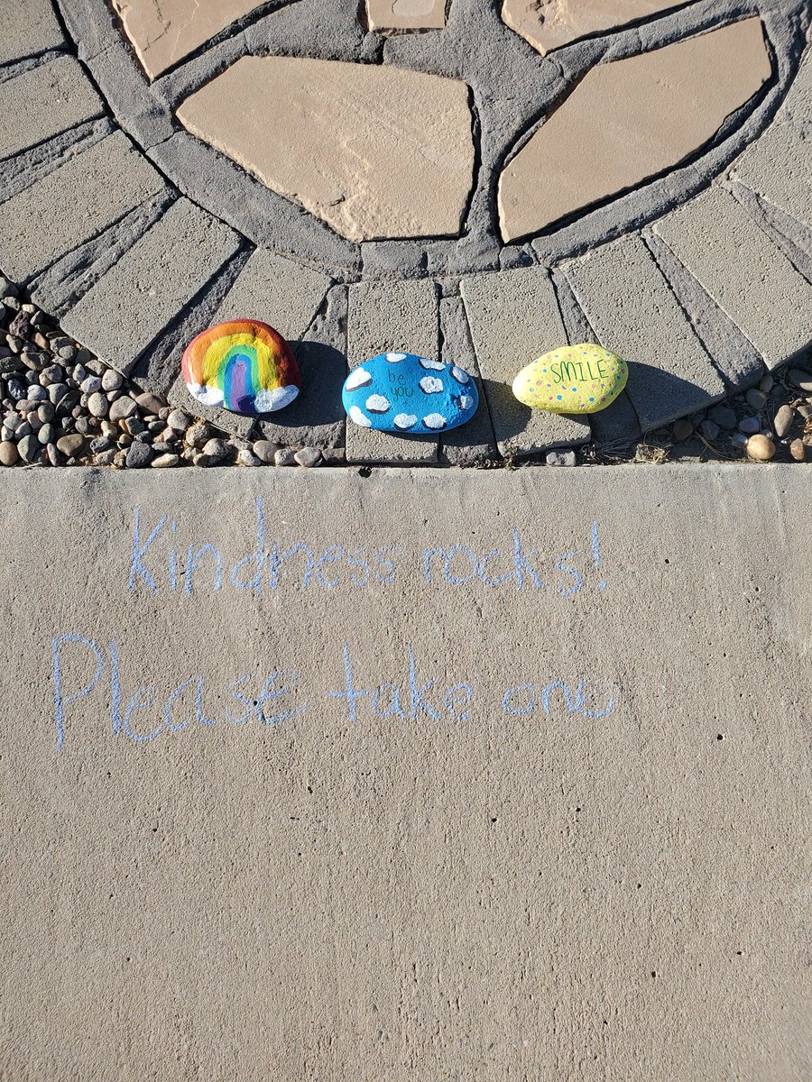 susieolsen88's tweet photo. Painting kindness rocks for others #distancelearning #6thgrade #LearningAtHome #learningmenu #KindnessMatters @RELWashingtonES @YsletaISD @molsen14 @REL_Washington @hduran815 https://t.co/VpVJqWunjr