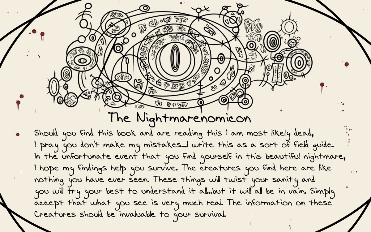 PossumTrash13's tweet photo. #Nightmarenomicon New Book im working on and to be released sometime this year. its a sort of monster field guide of a world where all my monsters live. here is a idea of how its gonna look. retweet cause i wanna know what people think! https://t.co/6eOvdhhjB2