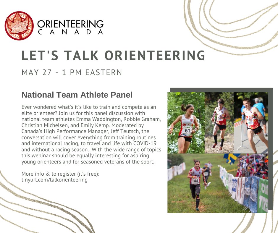 Our next topic in the Let's Talk Orienteering Speaker Series is a panel of athletes from Orienteering Canada's High Performance Program. Join us May 27th at 1 pm eastern.
#orienteering #ochpp #LetsTalkOrienteering
Register (at no cost) at: ow.ly/52xv50zMOE3