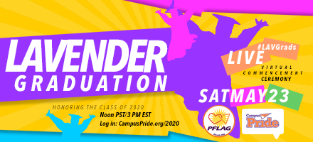 outmagazine's tweet photo. Congrats, grads! @campuspride is celebrating the class of 2020 at its digital #LAVGrad celebration today at 3PM EST/Noon PST. πβ¨ https://t.co/UyzeIcuCYB https://t.co/CtsC6c85GS
