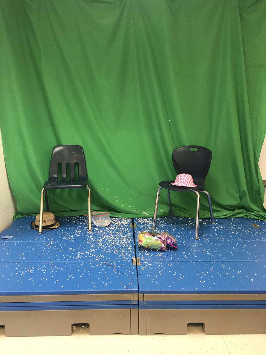 AP_RBES's tweet photo. Signs of a successful last recording for the morning announcements. Bring on summer.... #rocketsway https://t.co/ONp6yqjPqN
