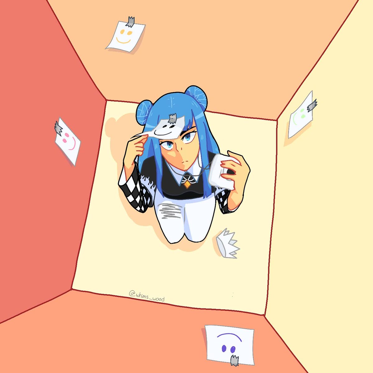 Bianca 124 180 Ayaka On Twitter Krewfanart Hey Itsfunneh I Made A Fanart Of Your Roblox Character Which Was So Beautiful I Really Wanted To Draw It And I Am Glad - itsfunneh avatar in roblox