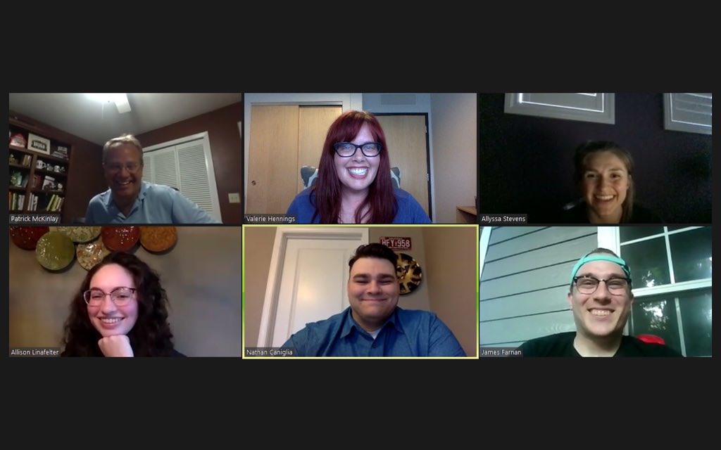 These 2018 <a href="/MorningsideEdu/">Morningside University</a> political science alums show why #MsideistheBestSide! Loved our virtual reunion &amp; hearing about all of your successes in grad school &amp; beyond! #MsideProud