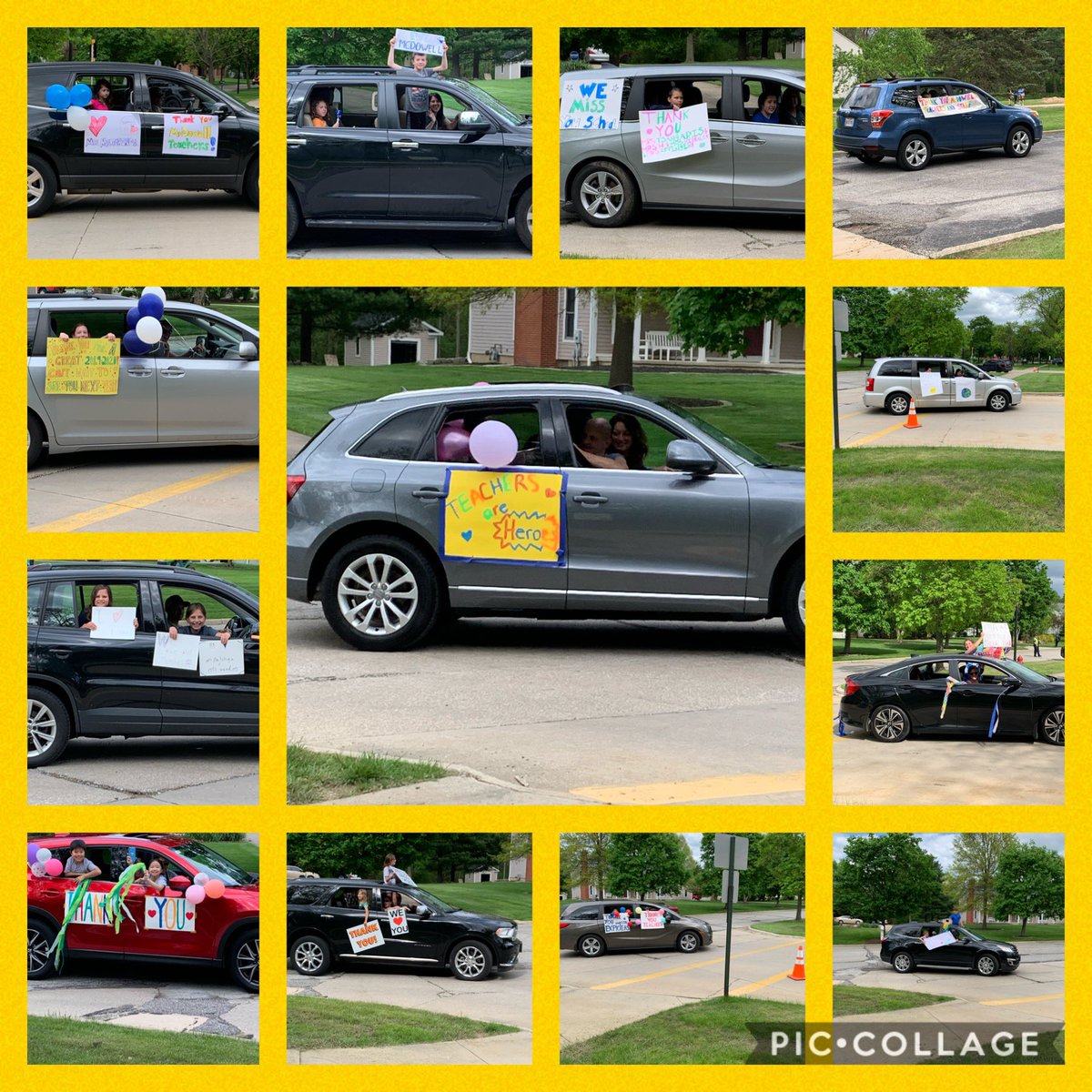 NatalieWininger's tweet photo. McDowell Farewell Parade....it was SO great to see all of the smiling faces! We miss you so much! Have a wonderful summer! #McDPride https://t.co/69p26MAnwh