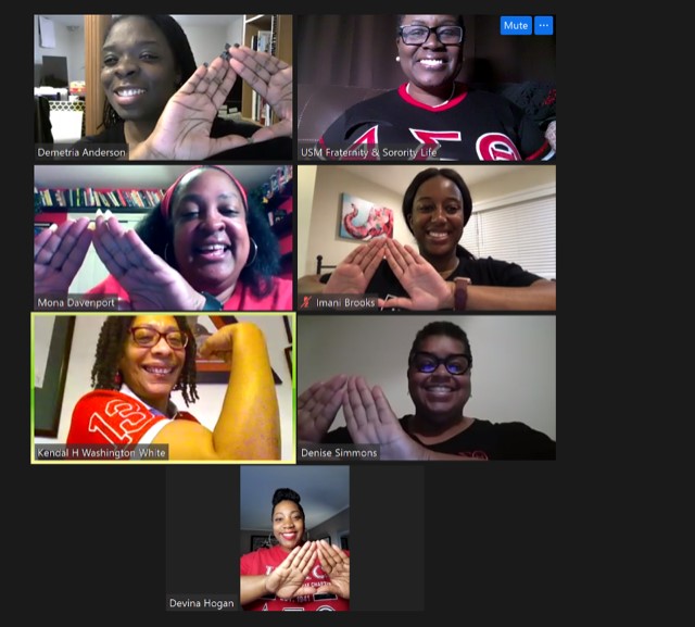 TucsonDelta's tweet photo. The Undergraduate &amp; University Affairs Taskforce working on behalf of Delta Sigma Theta Sorority, Inc. Of course photos are always a must! Love these sorors! https://t.co/ndcD2Hj53u