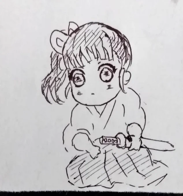 刀を構えようとするカナヲちゃん

#鬼滅の刃 #栗花落カナヲ #落書き 
#鬼滅の刃イラスト #イラスト
#鬼滅の刃絵描きさんと繋がりたい 
#鬼滅の刃好きさんと繋がりたい 
#イラスト好きな人と繋がりたい 
#絵描きさんと繫がりたい 
#落書き好きさんと繋がりたい 