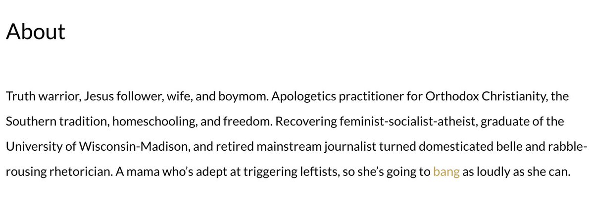 Rebecca also writes for the secessionist Abbeville Institute. Here are her stories (archive:  http://archive.is/uQCrQ ) She writes a lot because apparently she used to be in mainstream journalism (confirming that her current journalism is fringe, thanks).