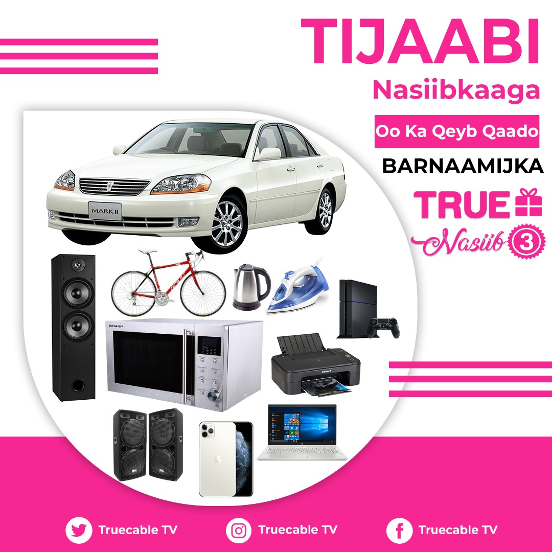 truecable's tweet photo. tijaabi  nasiibkaaga oo ka qeybqaado truenasiib 3. https://t.co/UxRXw4kUTw