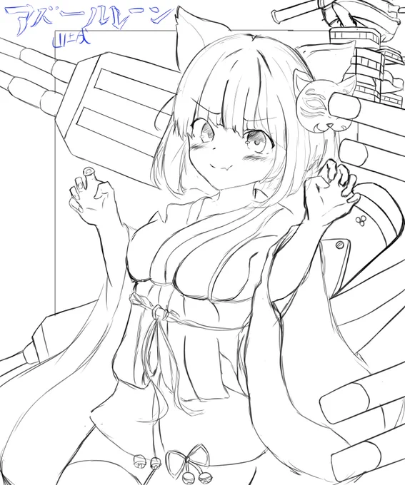 こっから描き込んで今日で下塗りまでは最低でも行っちゃいたい 