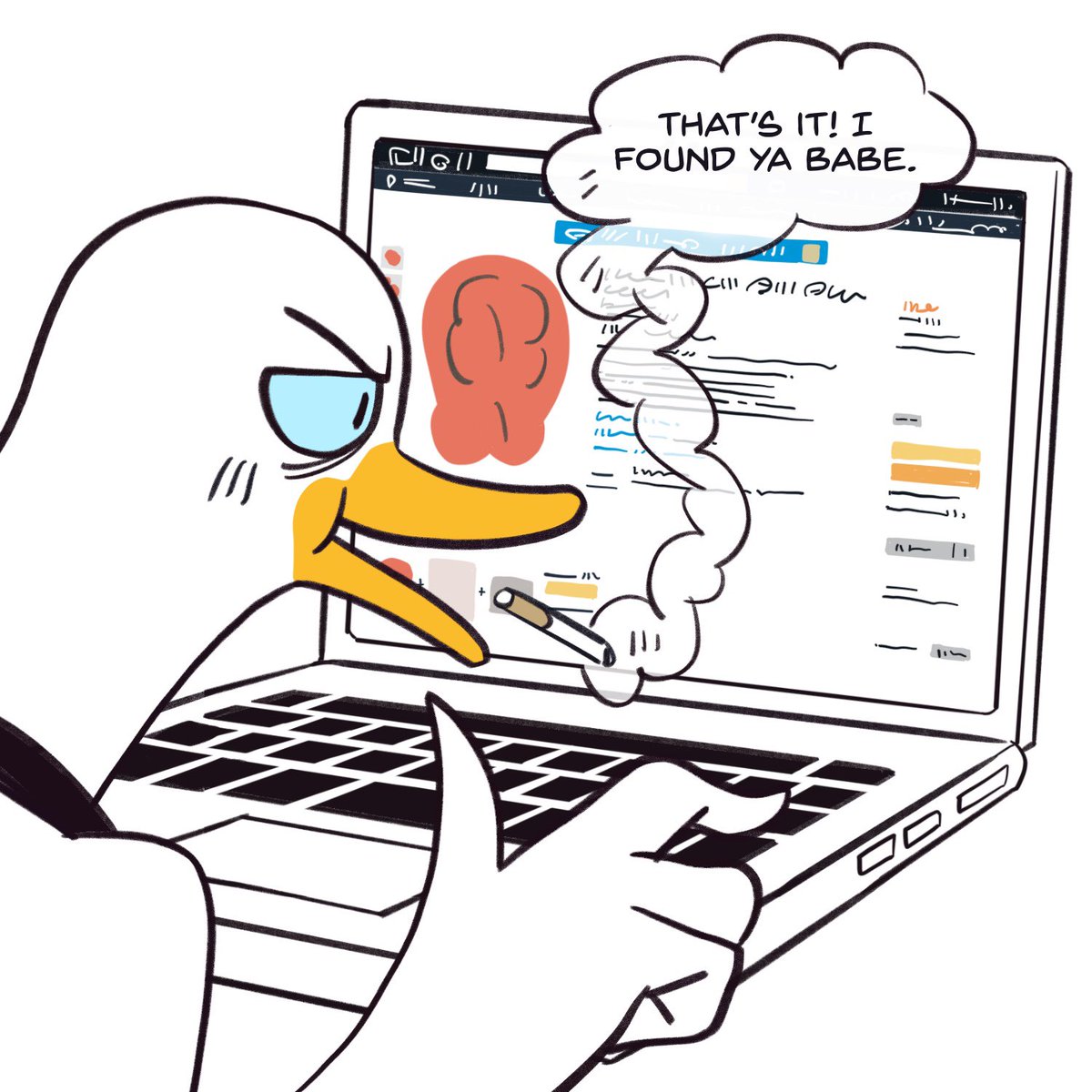 somehowart's tweet photo. Goosetaf’s Pure satisfaction
Frogboy Comic 30 Day Challenge: 【Day 25】
#comic #sketchaday #scadseqa #frogboy #drawing #illustration #characterdesign #30dayartchallenge #goose #frogboy30day #comicstrip #ratkins #satisfying #deadpool #marvel #deadpooltheduck https://t.co/GI4xUyhPTD
