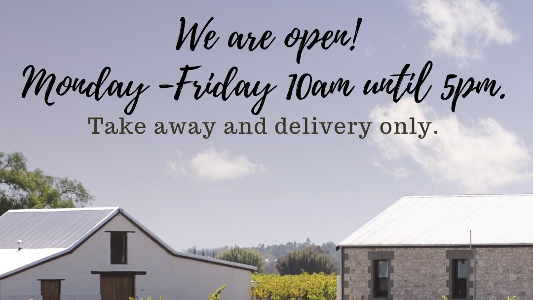 Woo hoo! Katnook Cellar Door is open again - for takeaway only - Mon to Fri, 10-5. Hygiene protocols such as social distancing and extra cleaning practices are in place.
For those who can't yet travel to our Cellar Door, you can still buy wine online at katnookestate.com.au