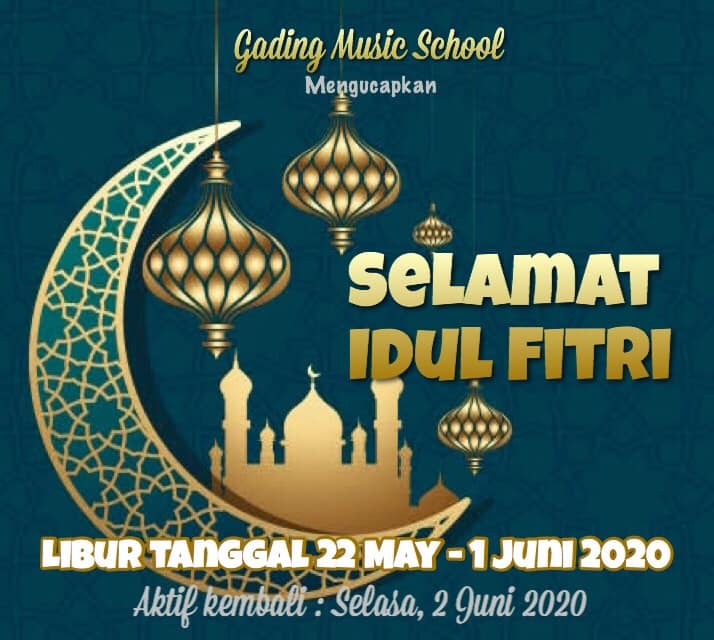 gadingmusic's tweet photo. Selamat Idul Fitri 🙏🏼 Gading Music School Libur : Tanggal 22 May - 1 Juni 2020 Aktif kembali tanggal 2 Juni 2020
Facebook/Gading Music School &amp; Studio Band: " https://t.co/qCdJyonGlB " https://t.co/aitiwjjWiQ