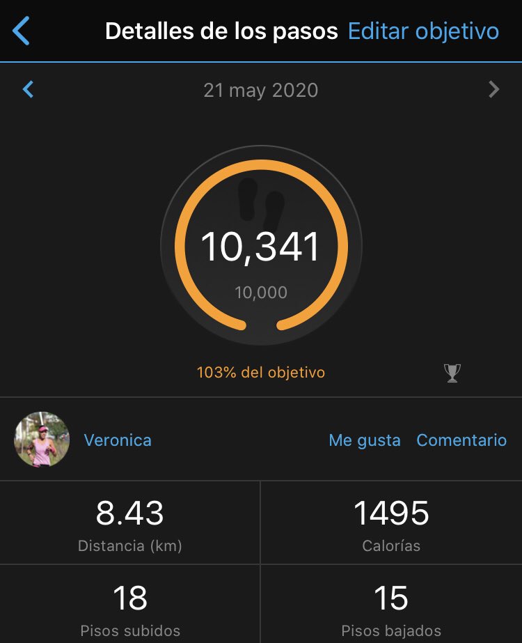 verorunner's tweet photo. MAYO CHALLENGE
Día 21/31 ✔️
#10milpasosdiarios
#retomayo
#reto31dias 
#corrermehaensenado #YoElegiCorrer #Garmin https://t.co/QiisKlRG5t