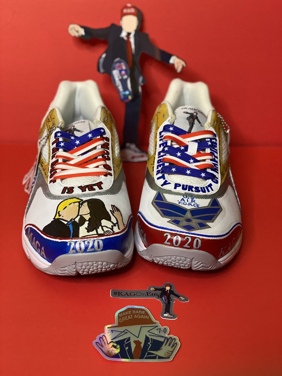 OfficialDVS7's tweet photo. #KAGOnEm #KAGOnEmKicks #MAGAShoes #CustomShoeDesign #CustomShoes #DVSDoesIt #MAGA #KAG #Trump2020 @ainokea_tweet https://t.co/WGtX2n8LjE